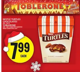 Food Basics Nestlé turtles chocolates or toblerone offer