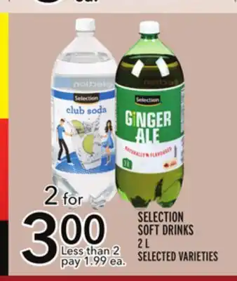 Metro Selection soft drinks offer