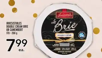 Metro Irresistibles double cream brie or camembert offer