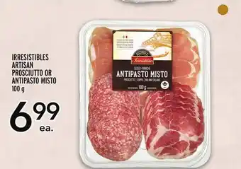 Metro Irresistibles artisan prosciutto or antipasto misto offer