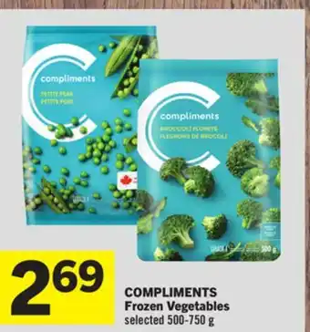 Foodland Compliments frozen vegetables selected 500-750 g offer
