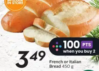 Sobeys French or italian bread offer