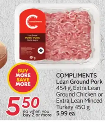 Sobeys Compliments lean ground pork offer