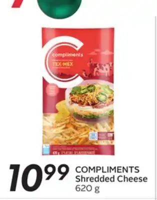 Sobeys Compliments shredded cheese offer