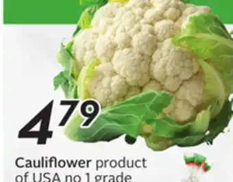 Sobeys Cauliflower offer