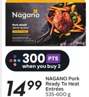 Sobeys Pork ready to heat entrées offer