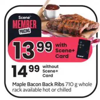 Sobeys Maple bacon back ribs offer