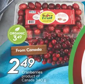 Sobeys Cranberries offer