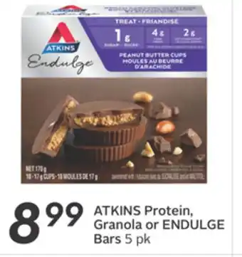 Sobeys Protein, granola or endulge bars offer