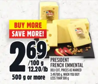 Metro President french emmental offer