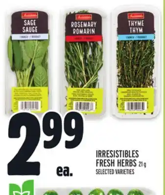 Metro Irresistibles fresh herbs offer