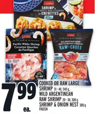 Metro Cooked or raw large shrimp offer