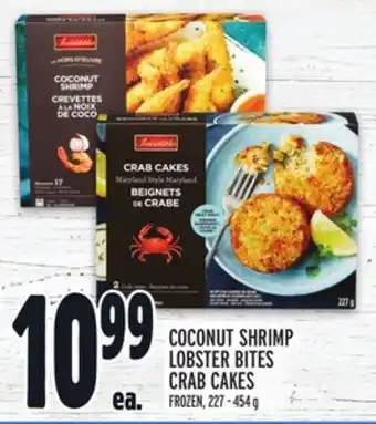 Metro Coconut shrimp lobster bites crab cakes offer