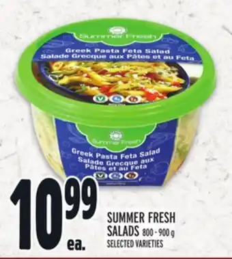 Metro Summer fresh salads offer