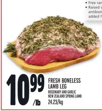 Metro Fresh boneless lamb leg offer