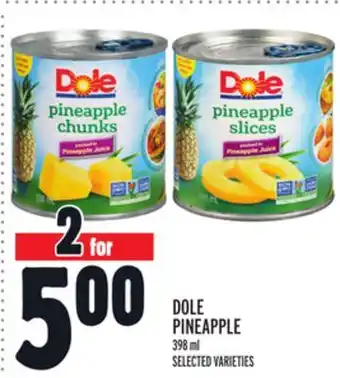 Metro Dole pineapple offer