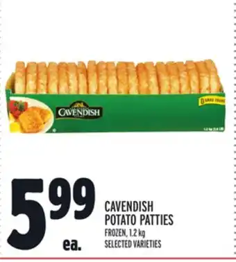 Metro Cavendish potato patties offer