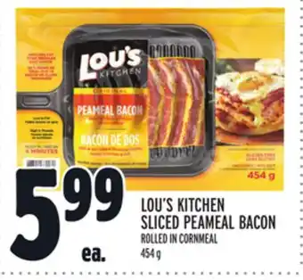 Metro Lou's kitchen sliced peameal bacon offer