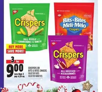 Metro Crispers or bits & bites snacks offer