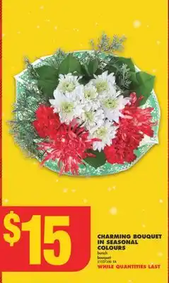 No Frills Charming bouquet in seasonal colours, bunch offer