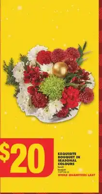 No Frills Exquisite bouquet in seasonal colours, bunch offer