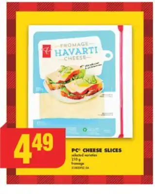 No Frills Pc cheese slices, 210 g offer