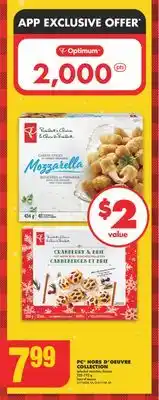 No Frills Pc hors d'oeuvre collection, 225-772 g offer