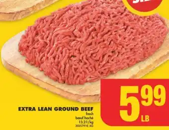 No Frills Extra lean ground beef offer
