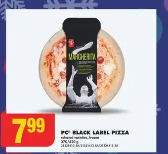 No Frills Pc black label pizza, 370/420 g offer