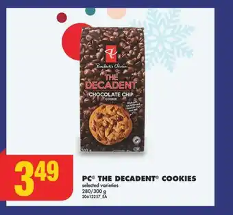 No Frills Pc the decadent cookies, 280/300 g offer