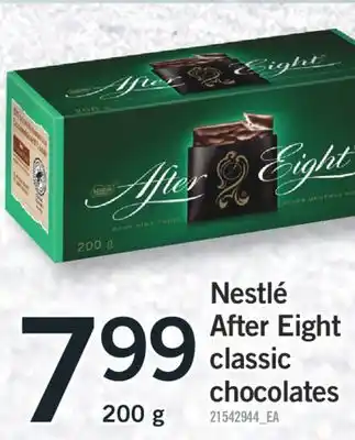 Fortinos Nestlé after eight classic chocolates, 200 g offer