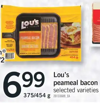 Fortinos Lou's peameal bacon offer