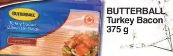 Fortinos Butterball turkey bacon, 375 g offer