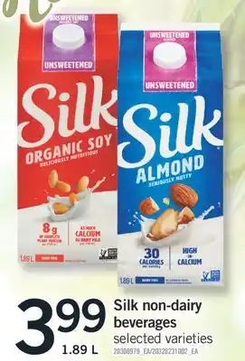 Fortinos Silk non-dairy beverages 1.89 l offer