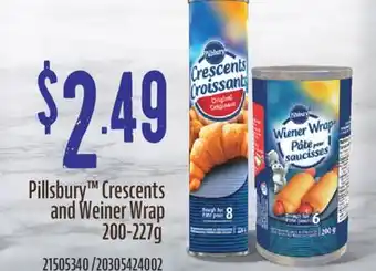 Fortinos Pillsbury crescents and weiner wrap offer