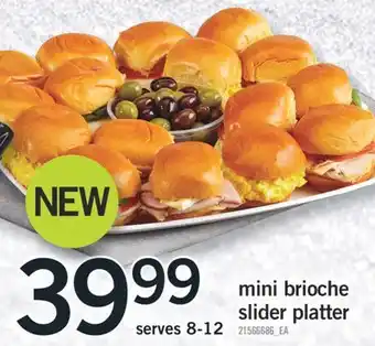 Fortinos Mini brioche slider platter offer