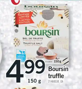 Fortinos Boursin truffle 150g offer