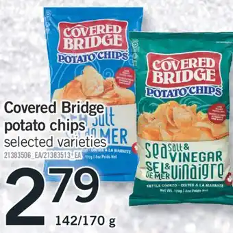 Fortinos Covered bridge potato chips 142/170 g offer