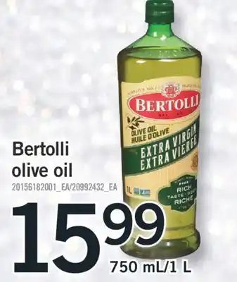 Fortinos Bertolli olive oil offer