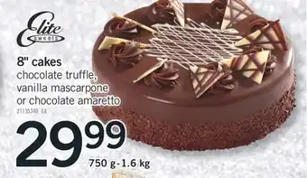 Fortinos 8 cakes, 750 g-1.6 kg offer