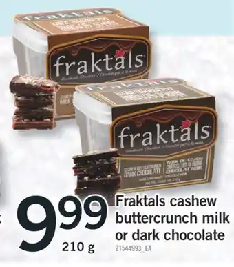 Fortinos Fraktals cashew buttercrunch milk offer