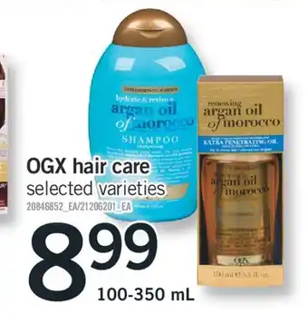 Fortinos Ogx hair care 100-350 ml offer