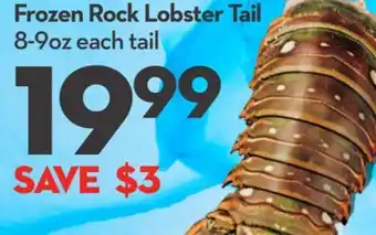 Longo's Frozen rock lobster tail offer