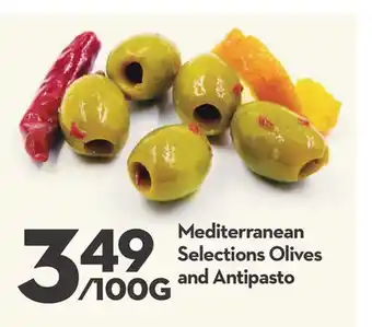 Longo's Mediterranean selections olives and antipasto offer