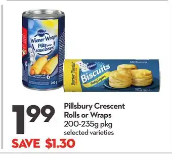 Longo's Pillsbury crescent rolls or wraps offer