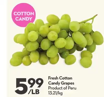 Longo's Fresh cotton candy grapes offer