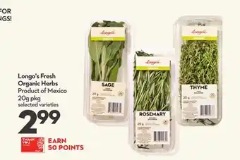 Longo's Longo's fresh organic herbs offer