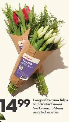 Longo's Longo's premium tulips with winter greens offer
