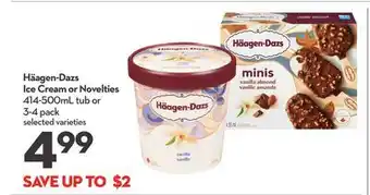 Longo's Häagen-dazs ice cream or novelties offer