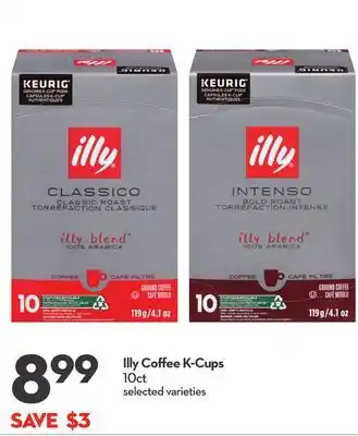 Longo's Illy coffee k-cups offer